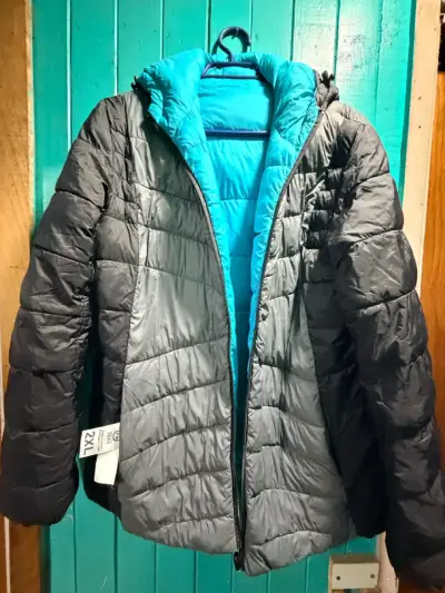 Parka Reversible Mujer Absolute Zero Gris/Calipso - miniatura 1