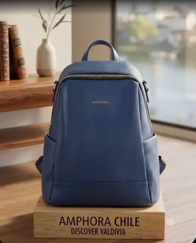 Mochila azul Amphora con diseño elegante - miniatura 1