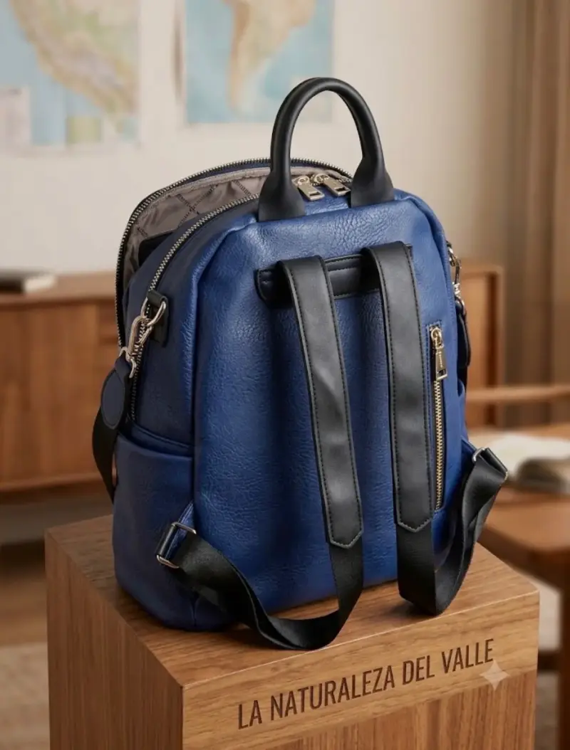 Mochila azul Amphora con diseño elegante - 3