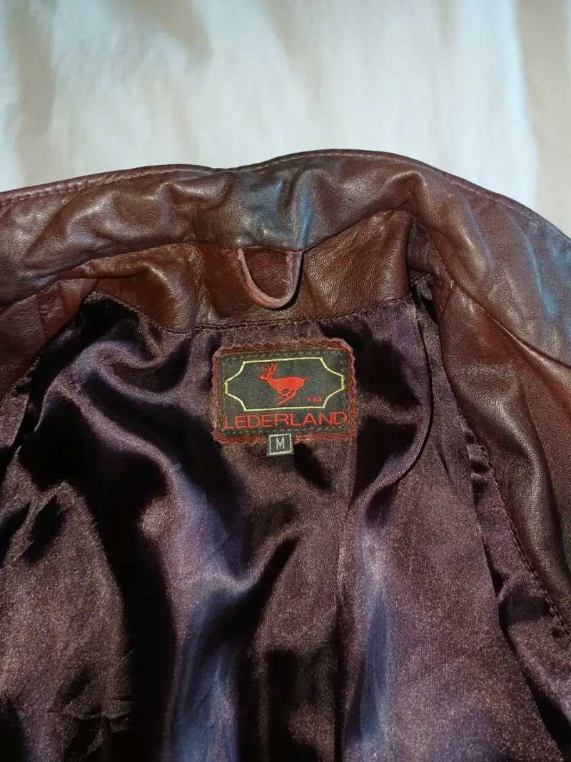 Chaqueta de cuero marrón Lederland para mujer - 3