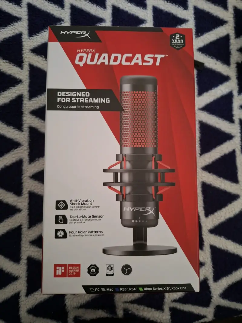 Micrófono HyperX QuadCast para streaming - 1