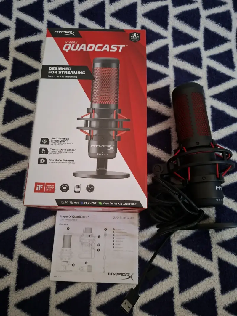 Micrófono HyperX QuadCast para streaming - 2