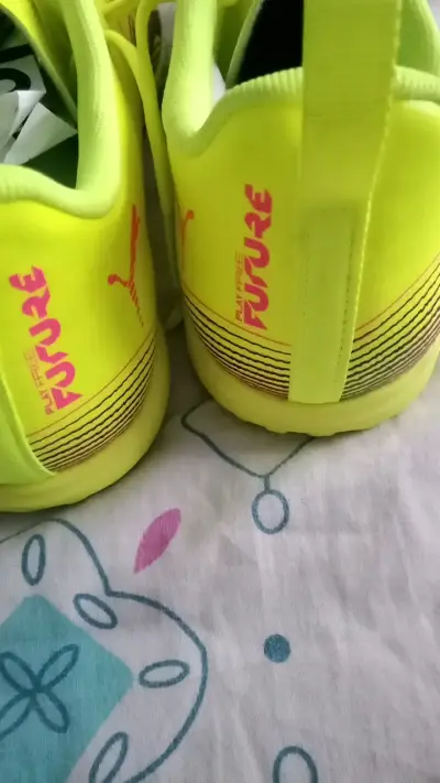 Zapatillas de fútbol Puma Future amarillas - miniatura 3