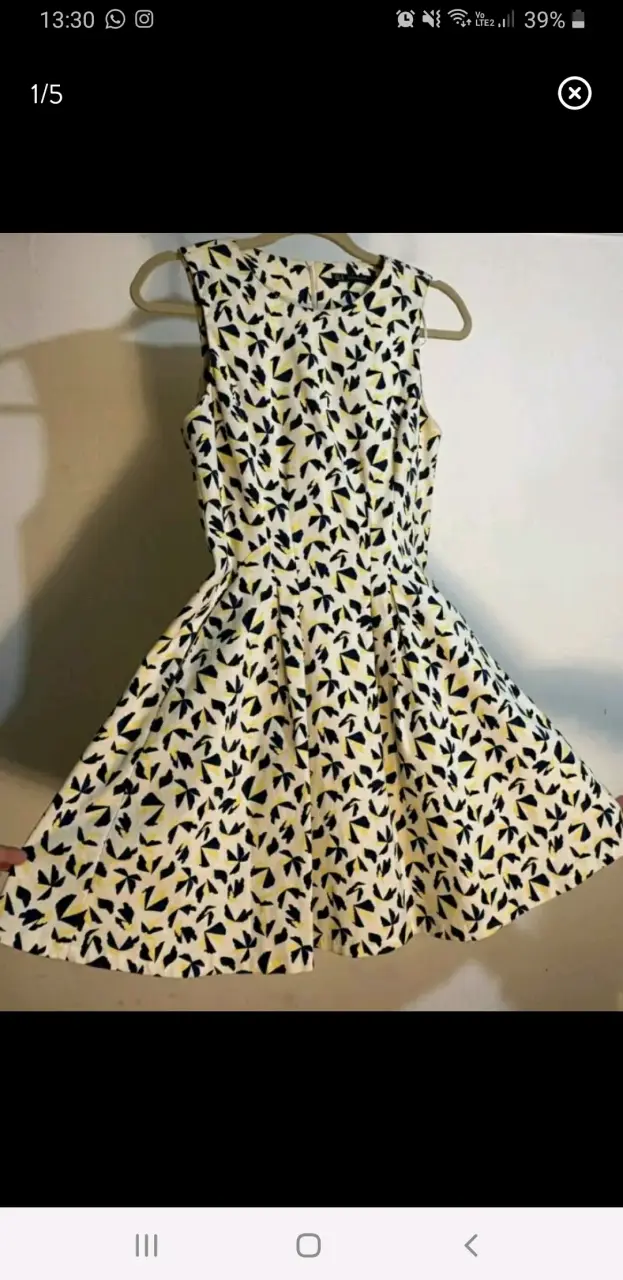 Vestido estampado floral Zara Trafaluc - 1