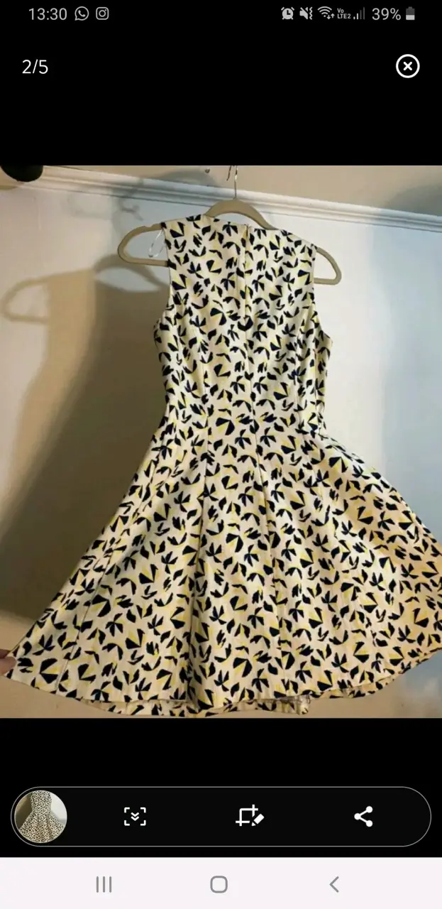 Vestido estampado floral Zara Trafaluc - 2