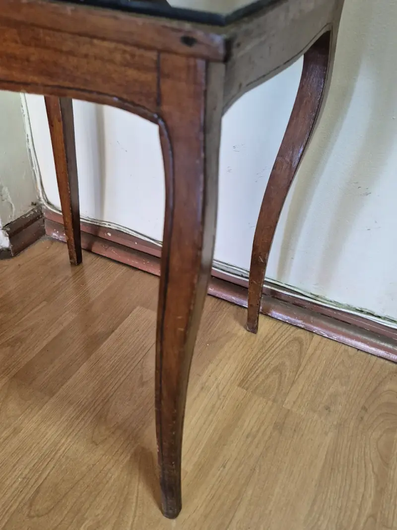 Mesa auxiliar de madera vintage antigua más de 80 - 4