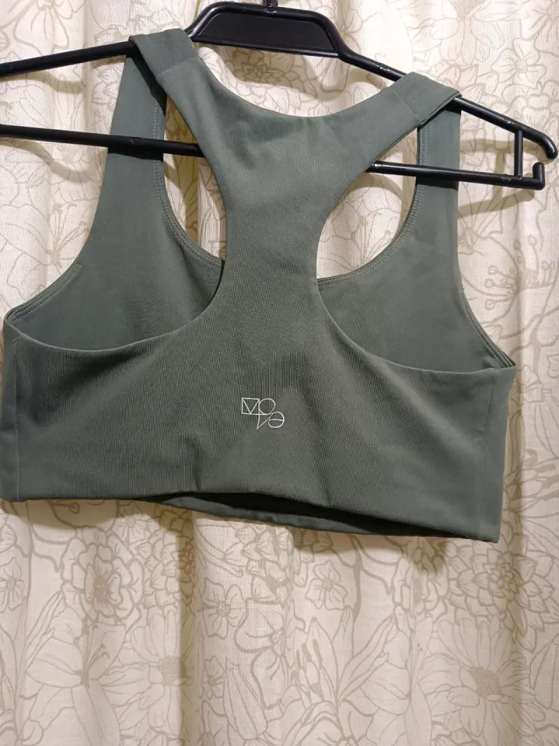 Conjunto deportivo de mujer verde,gris a rayas HyM - 2