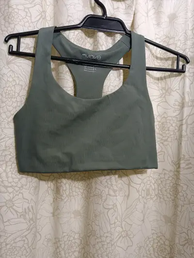 Conjunto deportivo de mujer verde,gris a rayas HyM - miniatura 5