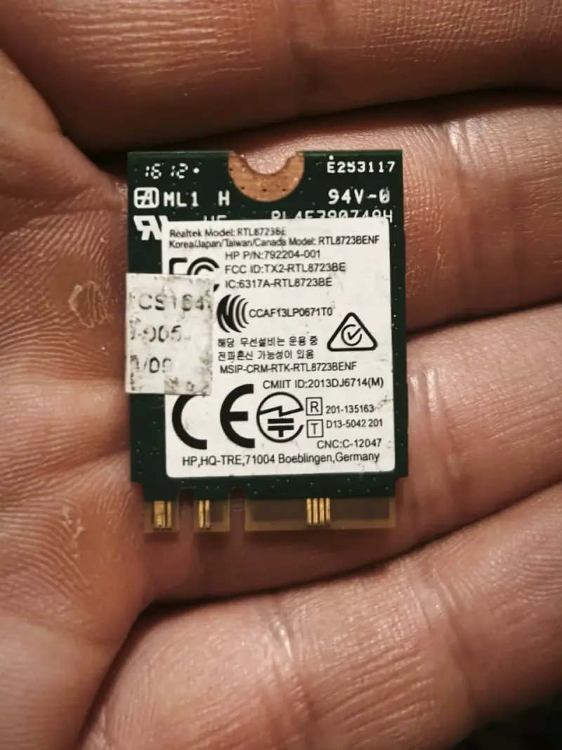 Tarjeta red inalámbrica Realtek RTL8723BE para H - 1