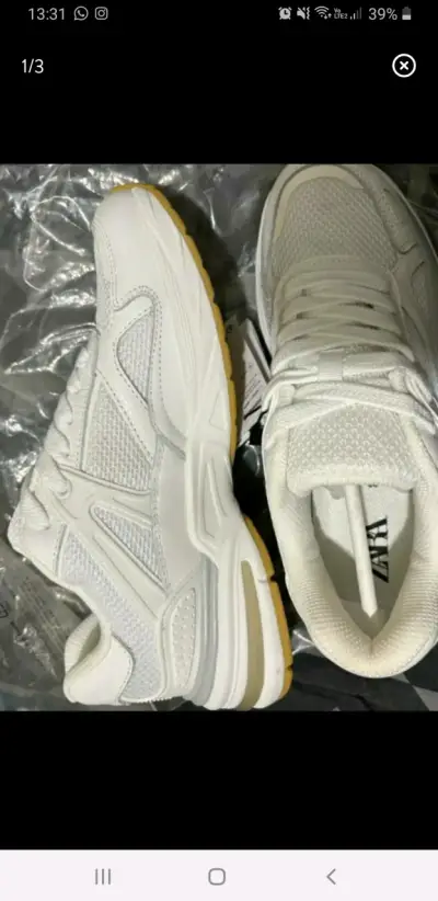Zapatillas deportivas blancas Zara - miniatura 1