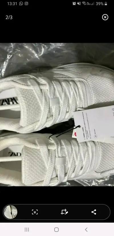 Zapatillas deportivas blancas Zara - miniatura 2
