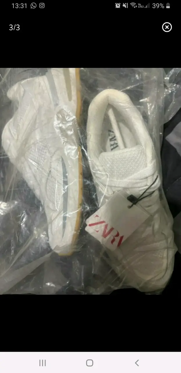 Zapatillas deportivas blancas Zara - 3