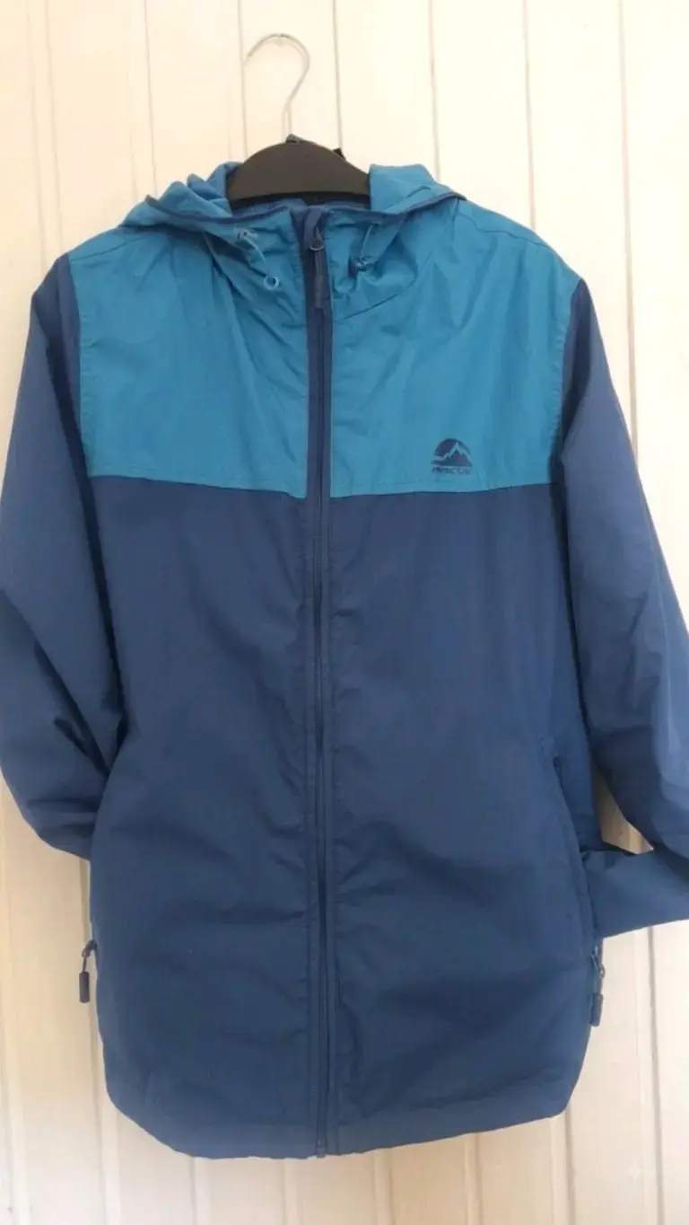 Corta viento repelente al agua azul para hombre - 1