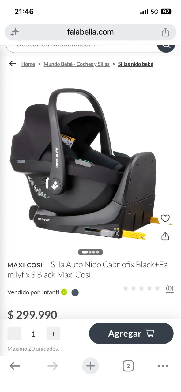 Silla de Auto para Bebé Maxi-Cosi Pebble S Negra - 6