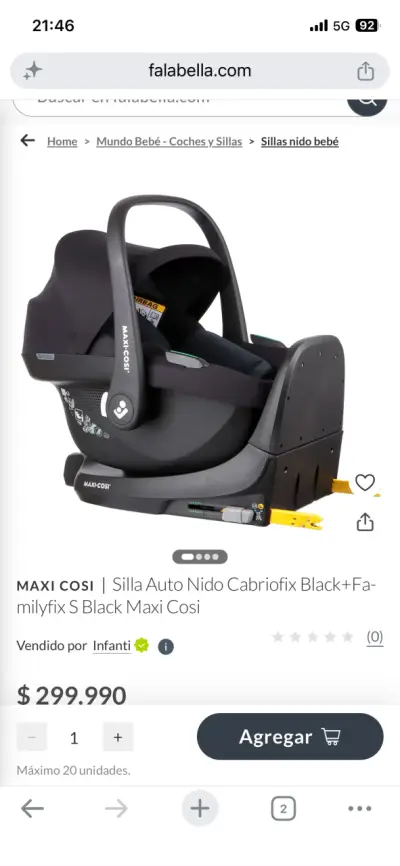 Silla de Auto para Bebé Maxi-Cosi Pebble S Negra - miniatura 6