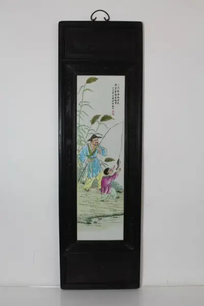 Cuadro decorativo oriental con marco tallado,UNICO - miniatura 6