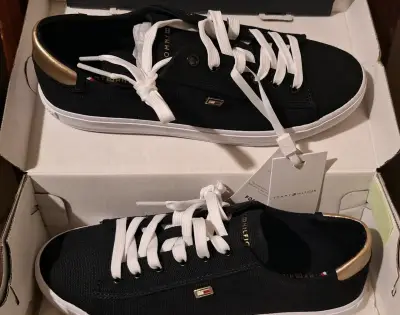 Zapatillas negras Tommy Hilfiger para mujer - miniatura 3