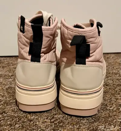 Botines rosados de mujer con cordones - miniatura 4