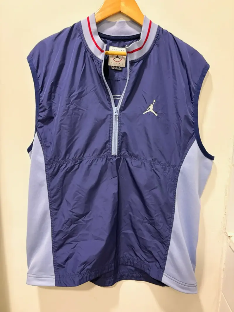 Corta viento sin mangas Jordan azul con logo
