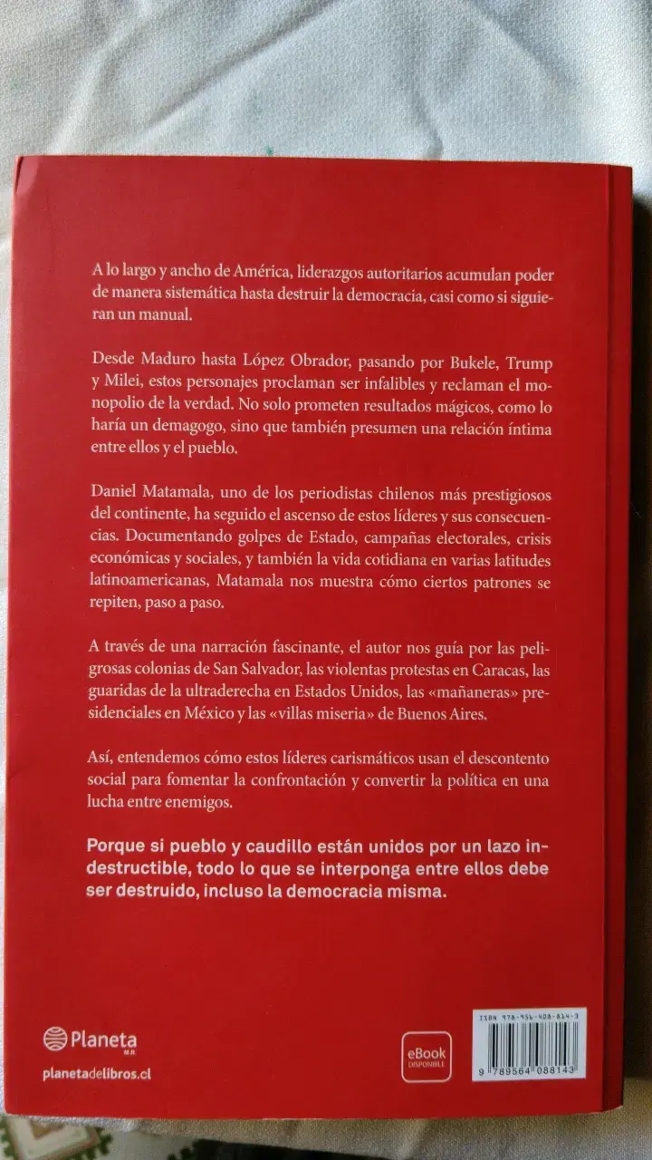 Libro 'Cómo Destruir Una Democracia', Daniel Mata - 2