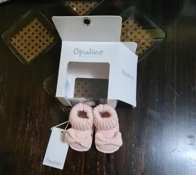 Botines de bebé rosados Opaline - miniatura 2