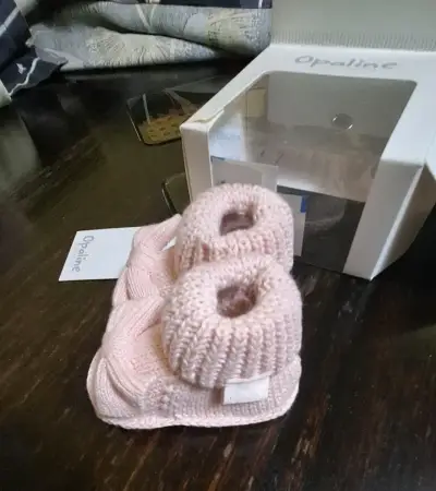 Botines de bebé rosados Opaline - miniatura 3