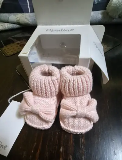 Botines de bebé rosados Opaline - miniatura 4