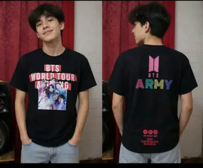 Polera Negra BTS World Tour Unisex - miniatura 2