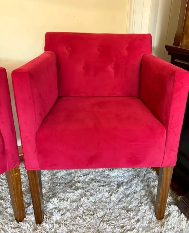 Sillón individual rojo moderno - 2