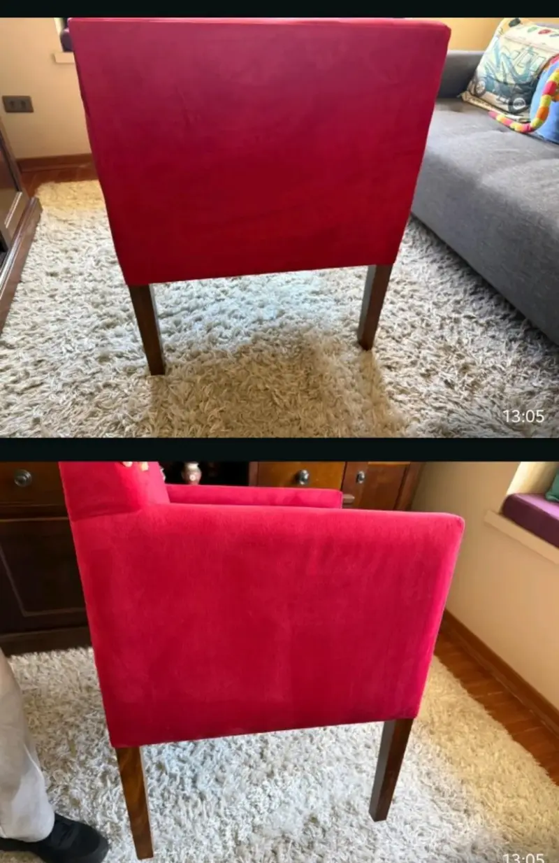 Sillón individual rojo moderno - 3