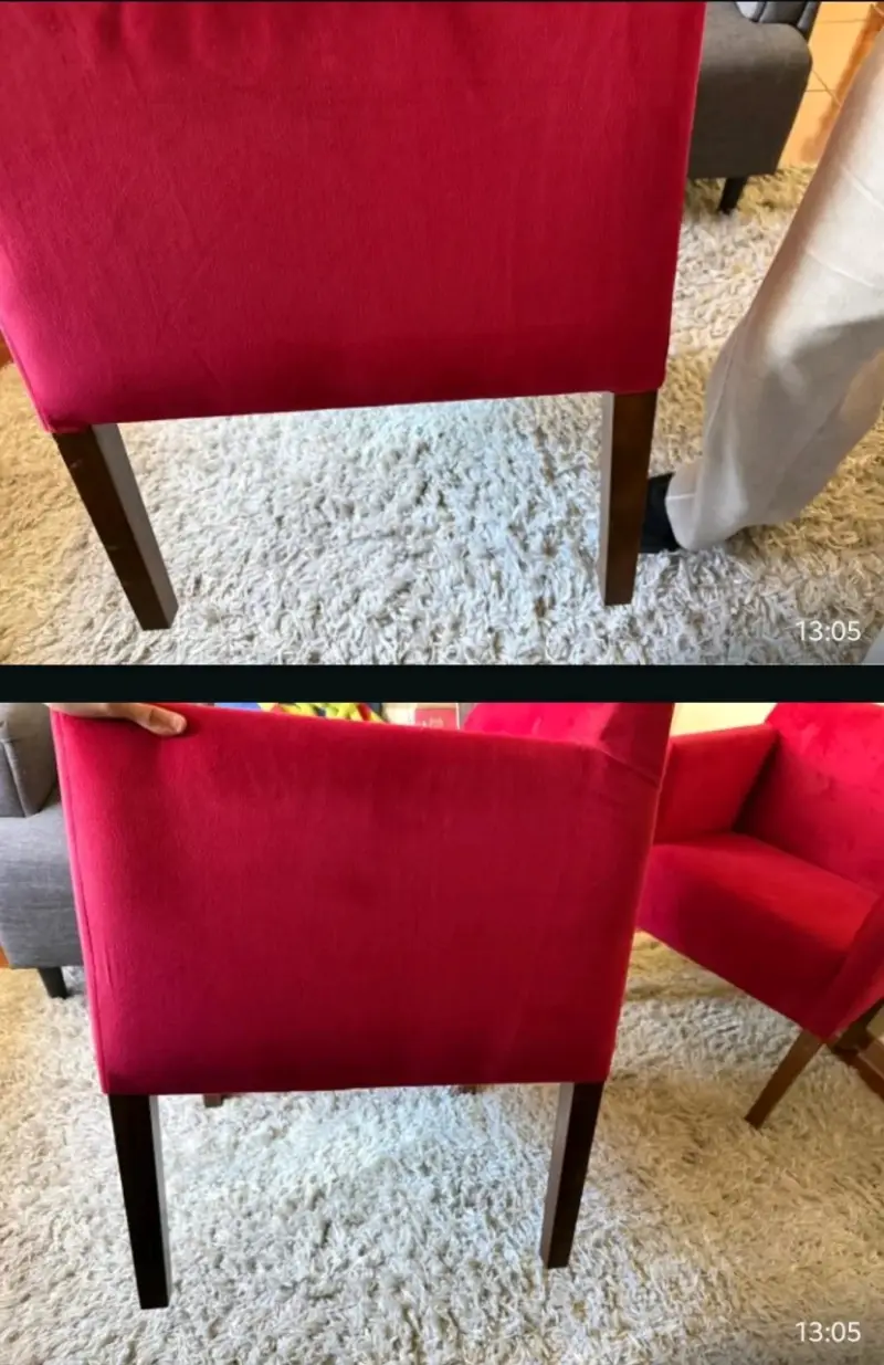 Sillón individual rojo moderno - 4