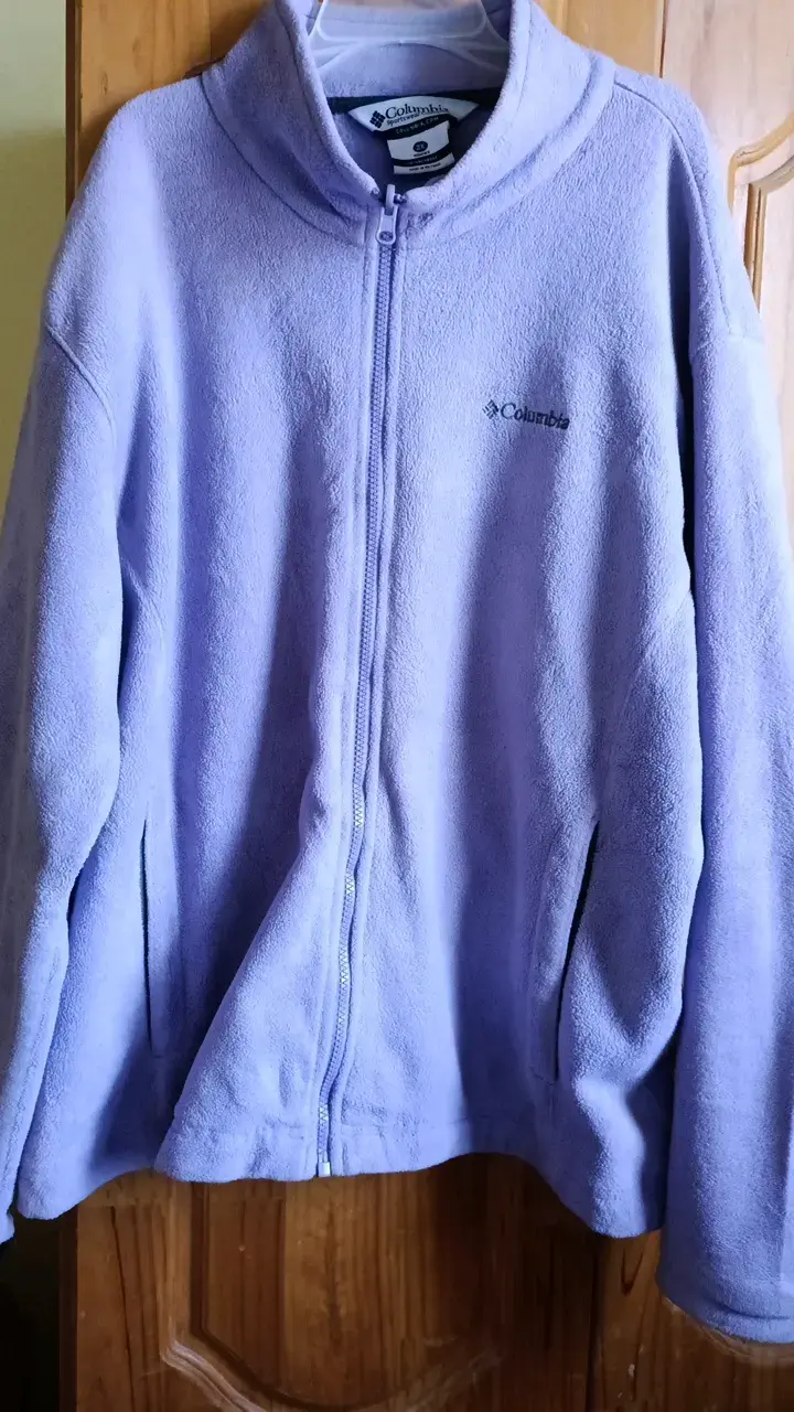 Chaqueta Polar Columbia Morada para Mujer talla 2X - 1
