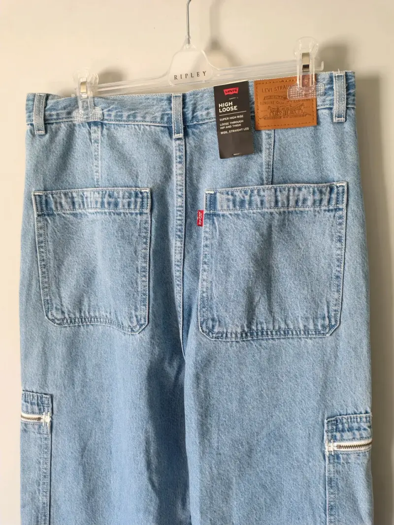 Jeans Levi's High Loose Mujer Azul Claro - 3