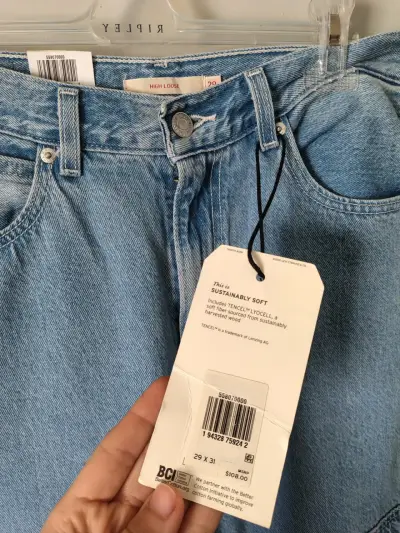 Jeans Levi's High Loose Mujer Azul Claro - miniatura 4