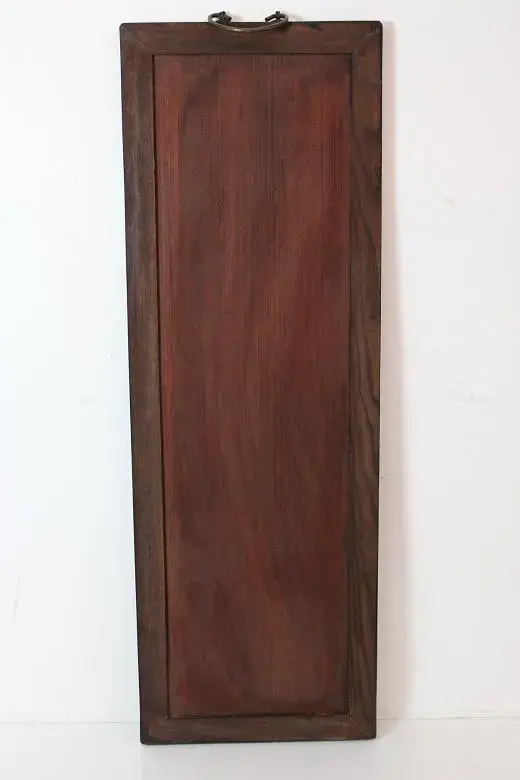 Cuadro madera y porcelana oriental, S.XX., Unicos, - 3