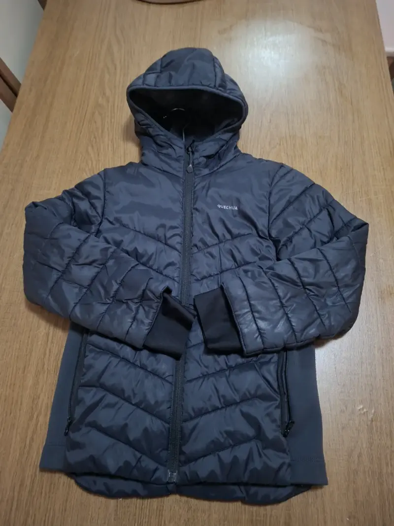 Chaqueta acolchada para niños Quechua azul talla 8 - 1