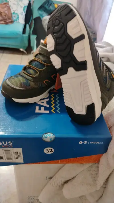 Zapatillas Fagus Kids para niños color verde - miniatura 4