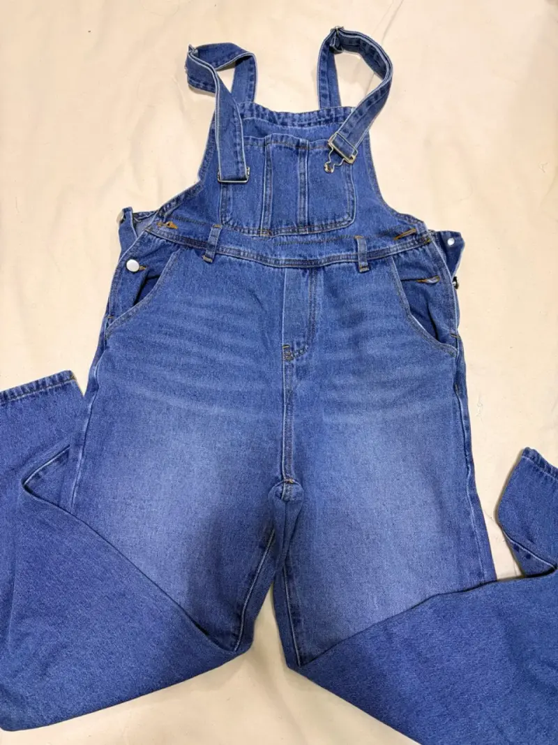 Overol de mezclilla azul para mujer - 2