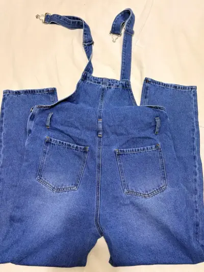 Overol de mezclilla azul para mujer - miniatura 5