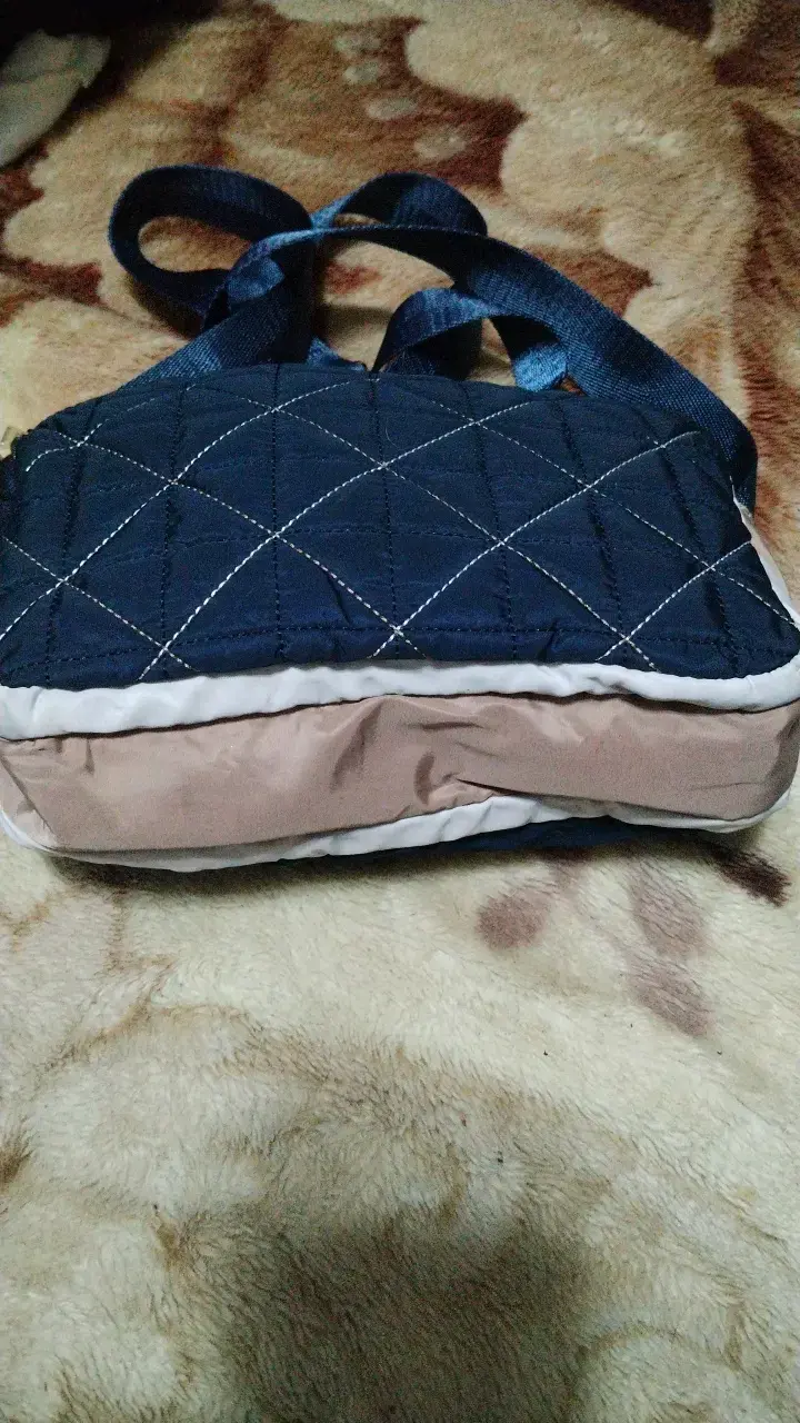 Bolso bandolera acolchado azul marino - 4
