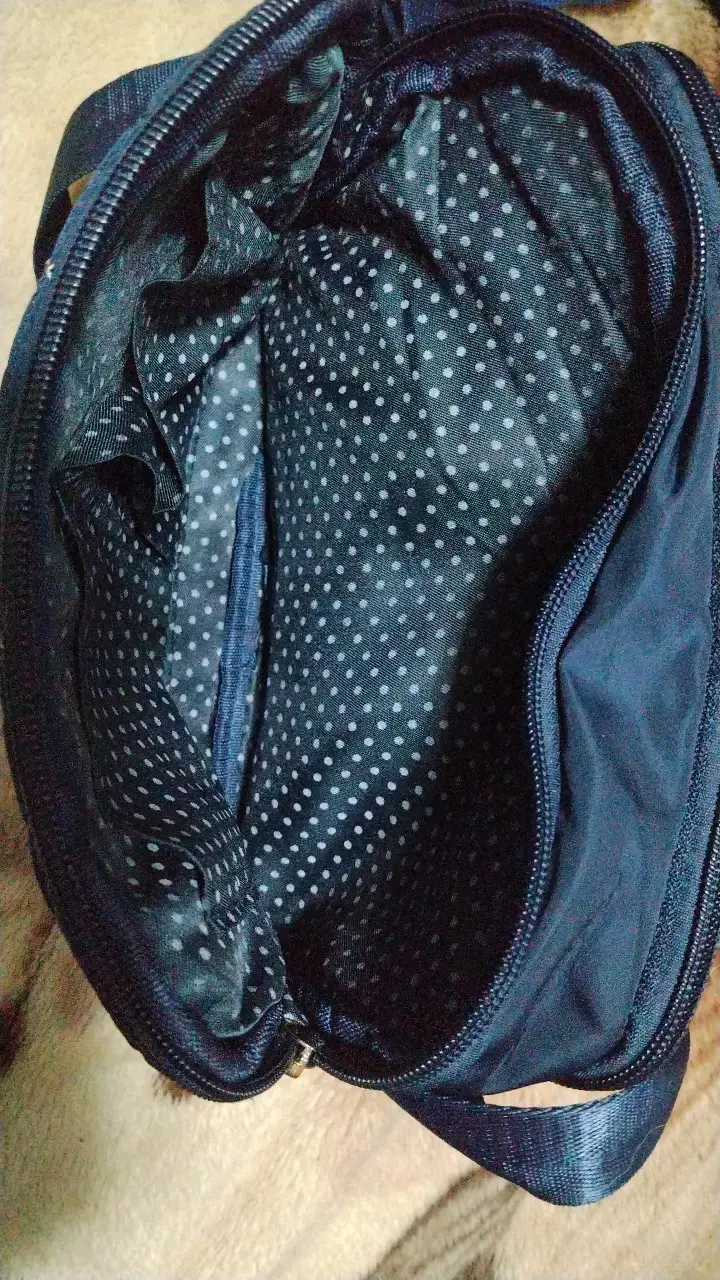 Bolso bandolera acolchado azul marino - 5