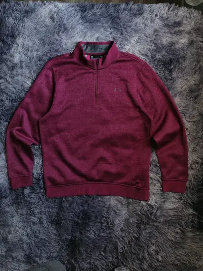 Polerón Under Armour Storm burdeos para hombre - miniatura 1