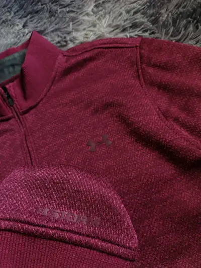 Polerón Under Armour Storm burdeos para hombre - miniatura 4