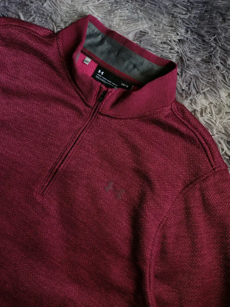 Polerón Under Armour Storm burdeos para hombre - 5