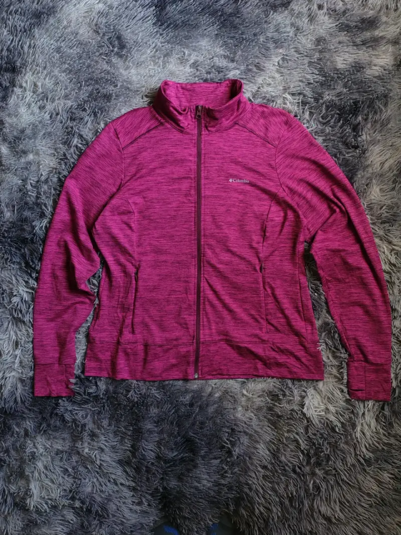 Poleron deportiva Columbia fucsia para mujer - 1