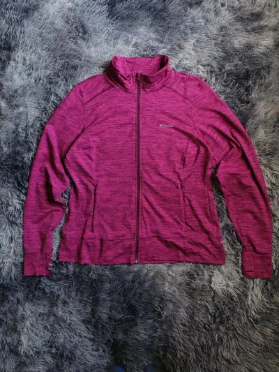 Poleron deportiva Columbia fucsia para mujer - miniatura 1