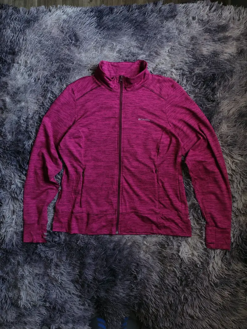 Poleron deportiva Columbia fucsia para mujer - 6