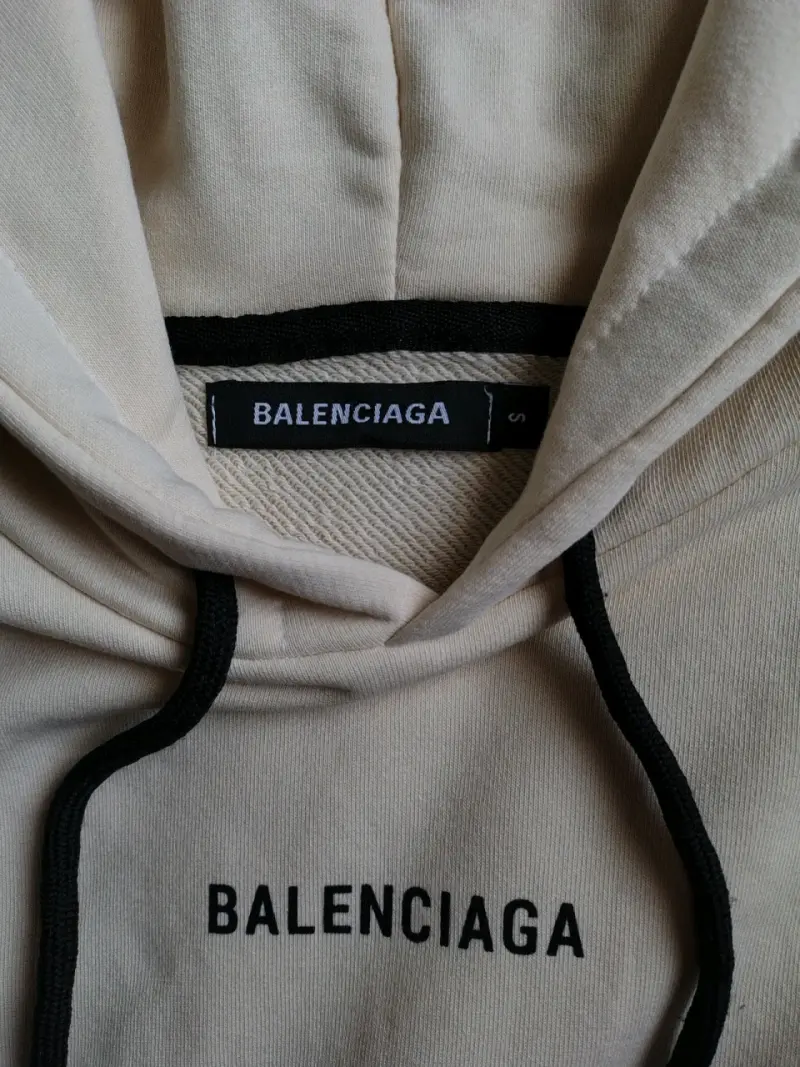 Polerón con capucha Balenciaga beige unisex - 4