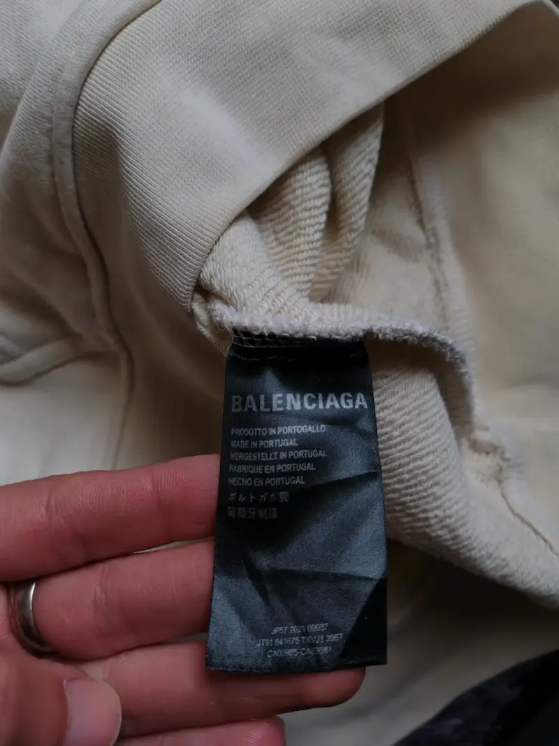 Polerón con capucha Balenciaga beige unisex - 5