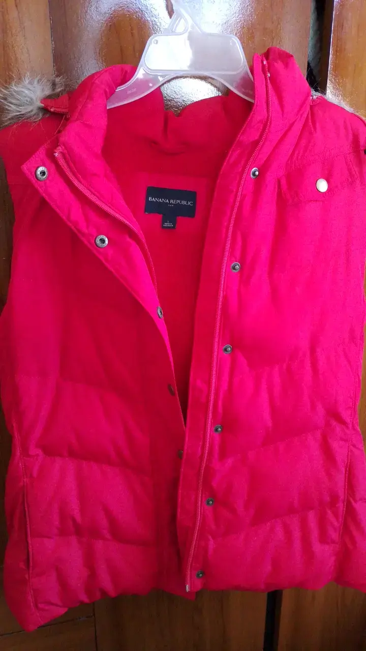 Chaleco sin mangas rojo Banana Republic - 1